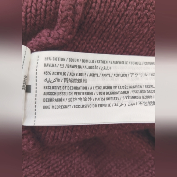 Burgundy Knit Sweater Mini Dress - Picture 4 of 10